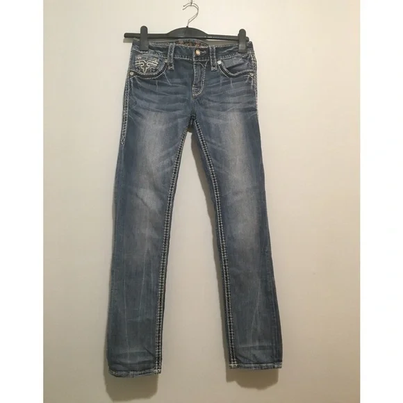 ROCK REVIVAL Jena Straight Stretch Jean ?. - Picture 2 of 16